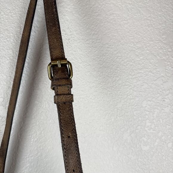 Patricia Nash Womens Beaumont Flap Crossbody Brown Tooled Saddle Leather - Picture 6 of 8